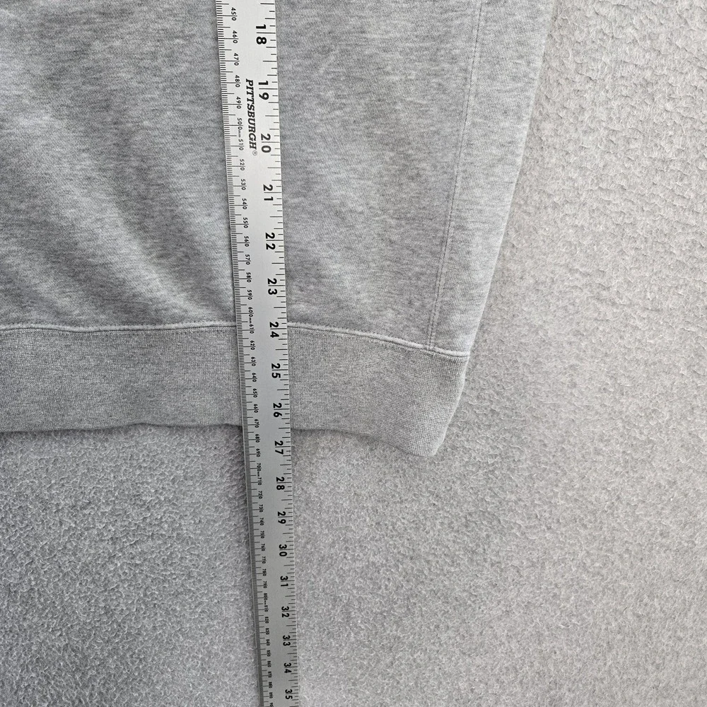 Nike Men Sweatshirt M Gray Fleece Logo Tiger Swoosh Long Sleeve READ